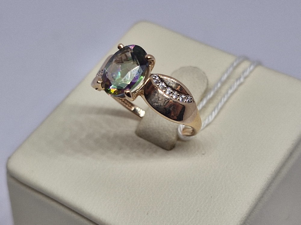 КОЛКМИ585 КОЛЬЦО С КАМНЯМИ (Au 585)