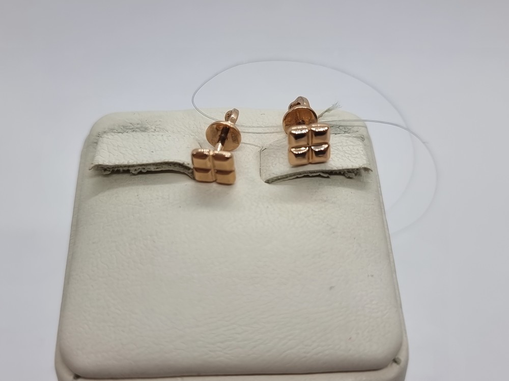 СЕРЬГИ ПУСЕТЫ без камня (Au 585)