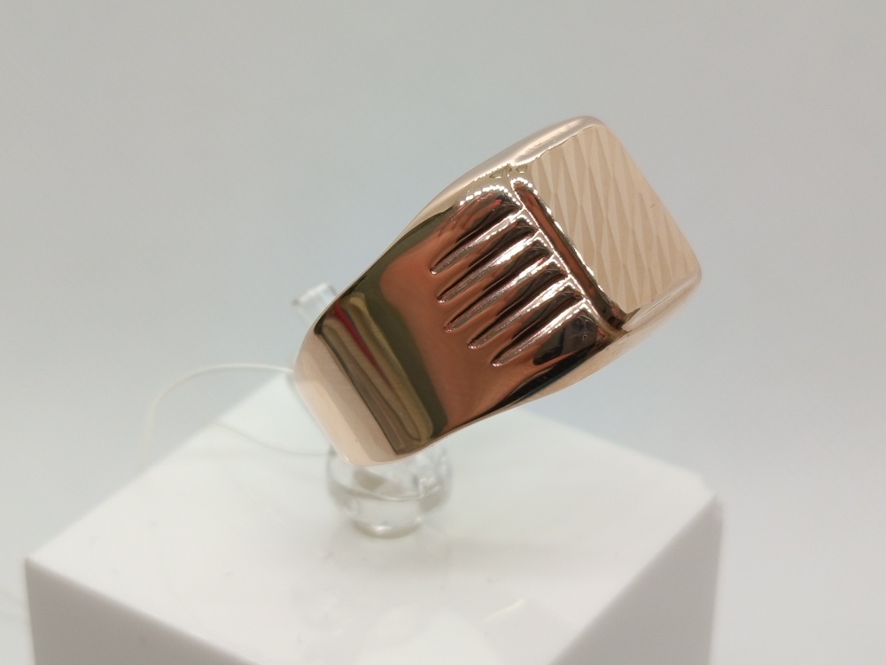 4148а КОЛЬЦО ПЕЧАТКА без камня (Au 585)