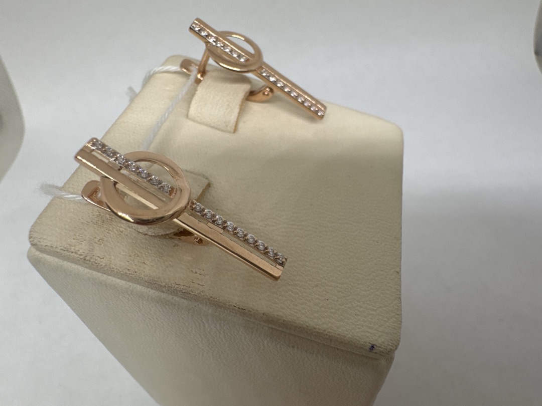 СКМИ585 СЕРЬГИ С КАМНЯМИ (Au 585)