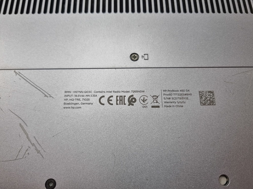 Ноутбук HP; Core i5-7200U, GeForce 930MX, 8 Гб, 1 Tb, Нет