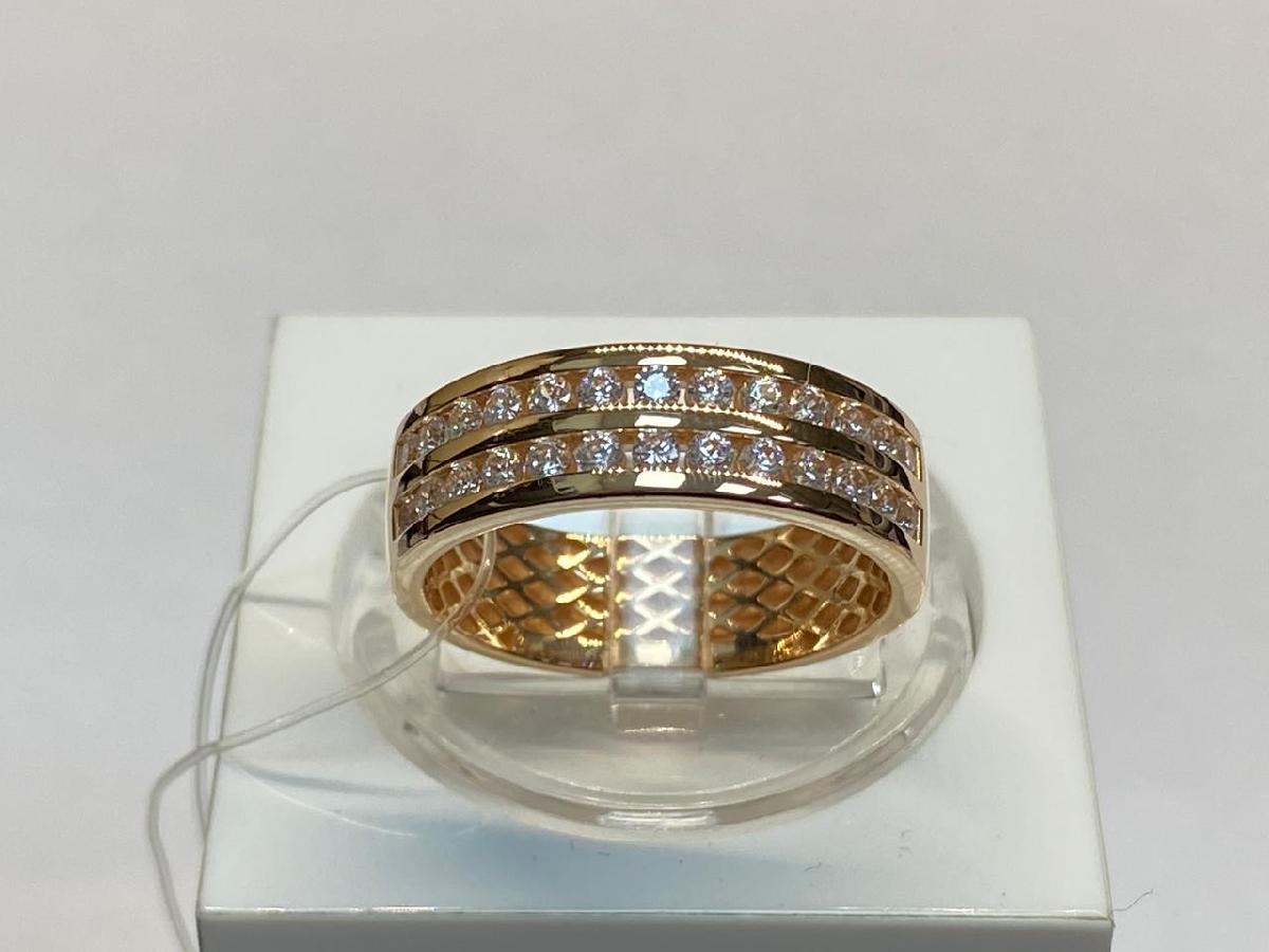 КОЛЬЦО С КАМНЯМИ (Au 585)