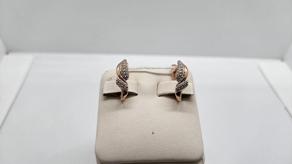 СКМИ585 СЕРЬГИ С КАМНЯМИ (Au 585)