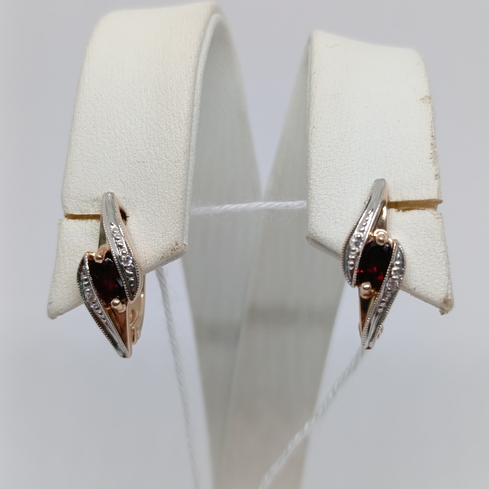 СЕРЬГИ С КАМНЯМИ (Au 585)