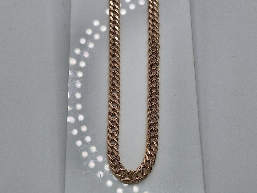 ЦЕПЬ ПУСТОТЕЛАЯ Ромб двойной (Au 585)