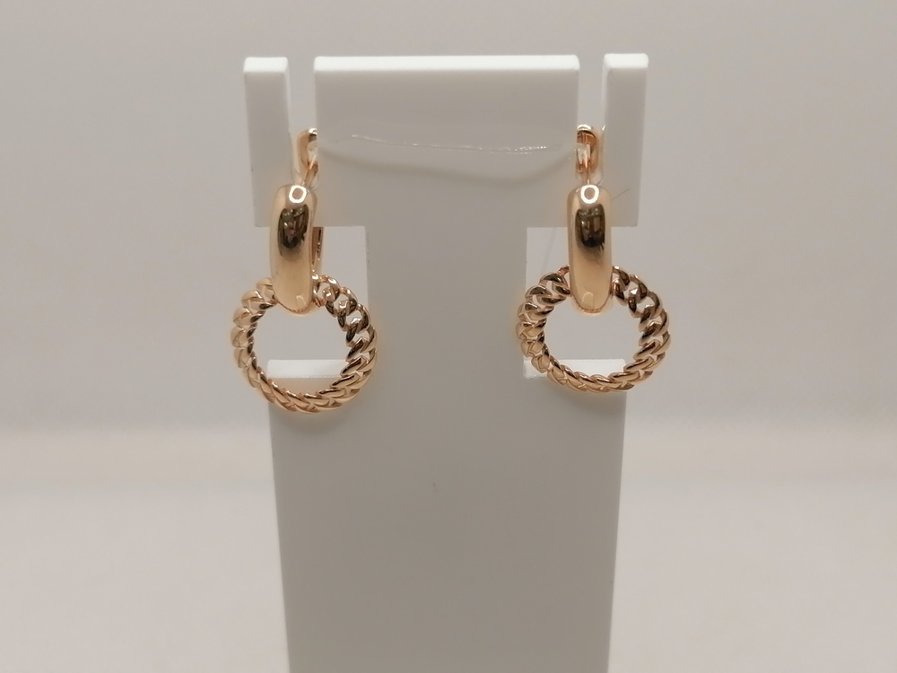 СЕРЬГИ БЕЗ КАМНЯ (Au 585)