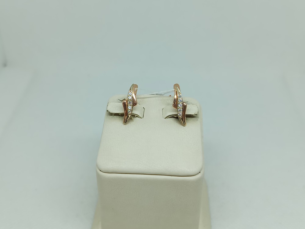 СКМИ585 СЕРЬГИ С КАМНЯМИ (Au 585)