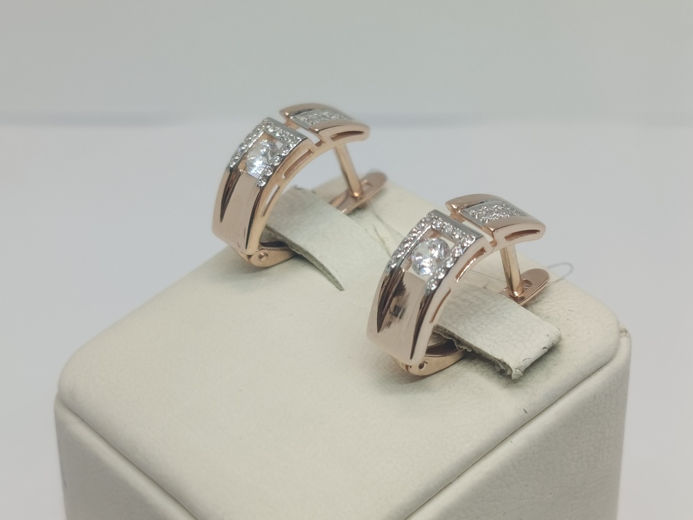 СЕРЬГИ С КАМНЯМИ (Au 585)