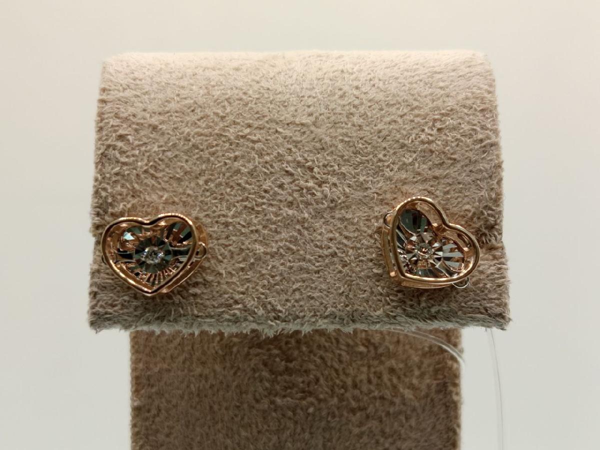 СЕРЬГИ ПУСЕТЫ Бриллиант (Au 585)