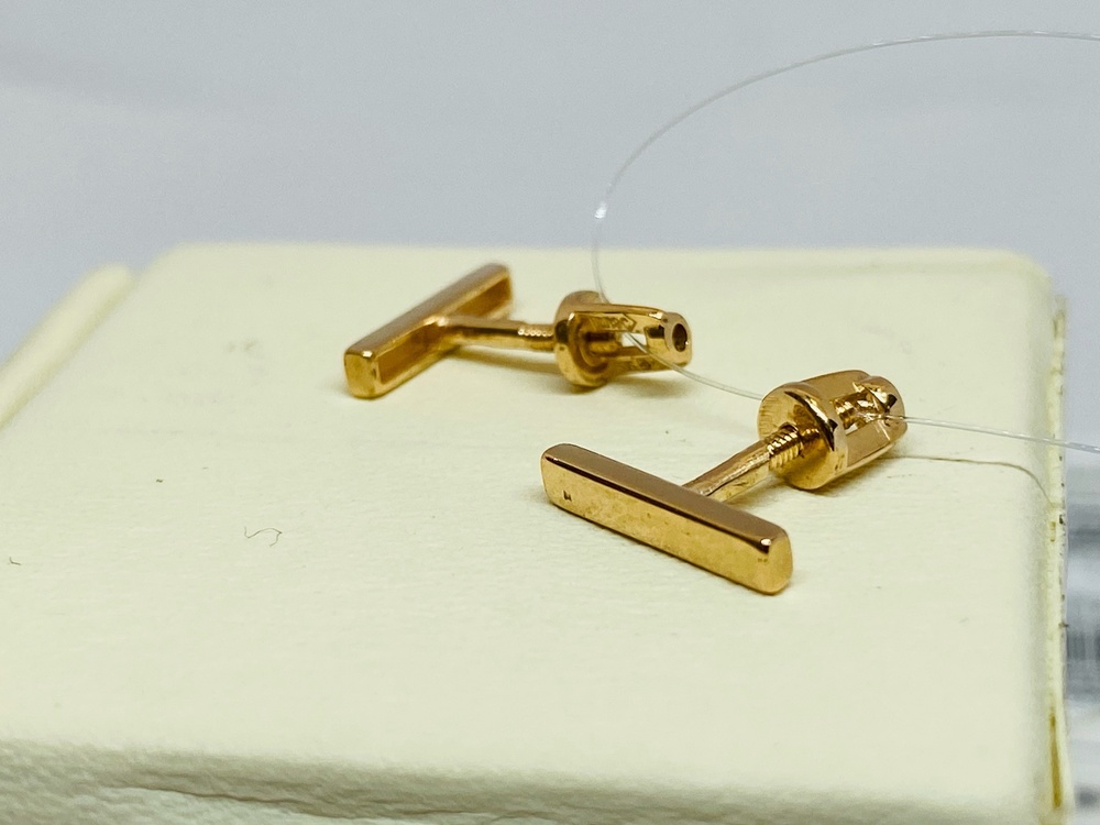 СЕРЬГИ ПУСЕТЫ без камня (Au 585)