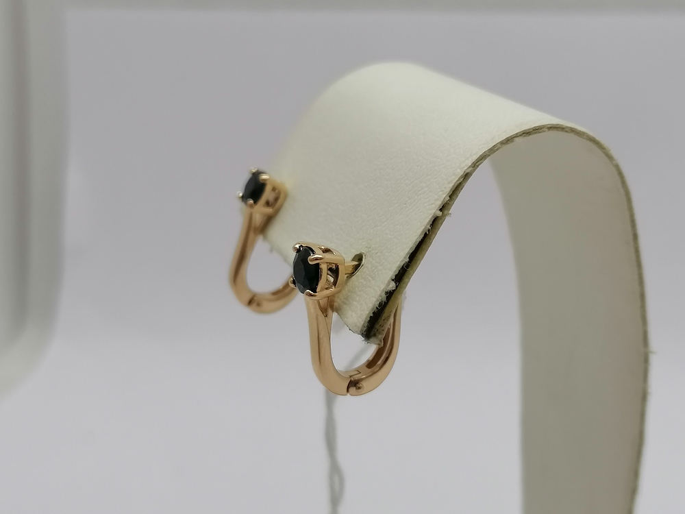 СЕРЬГИ С КАМНЕМ (Au 585)