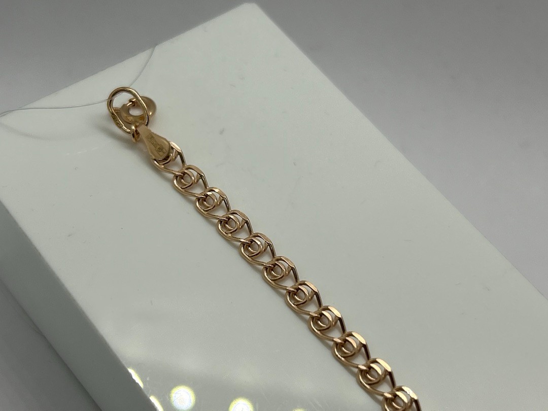 БРАСЛЕТ ПУСТОТЕЛЫЙ Лав (Au 585)