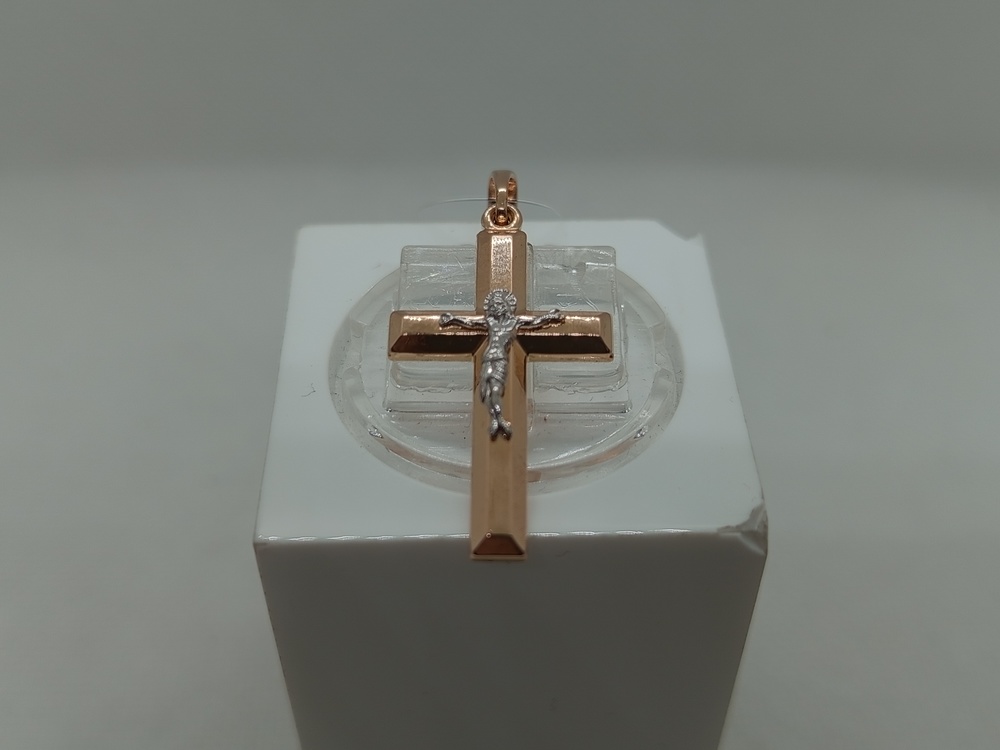 ПОДВЕСКА КРЕСТ без камня (Au 585)