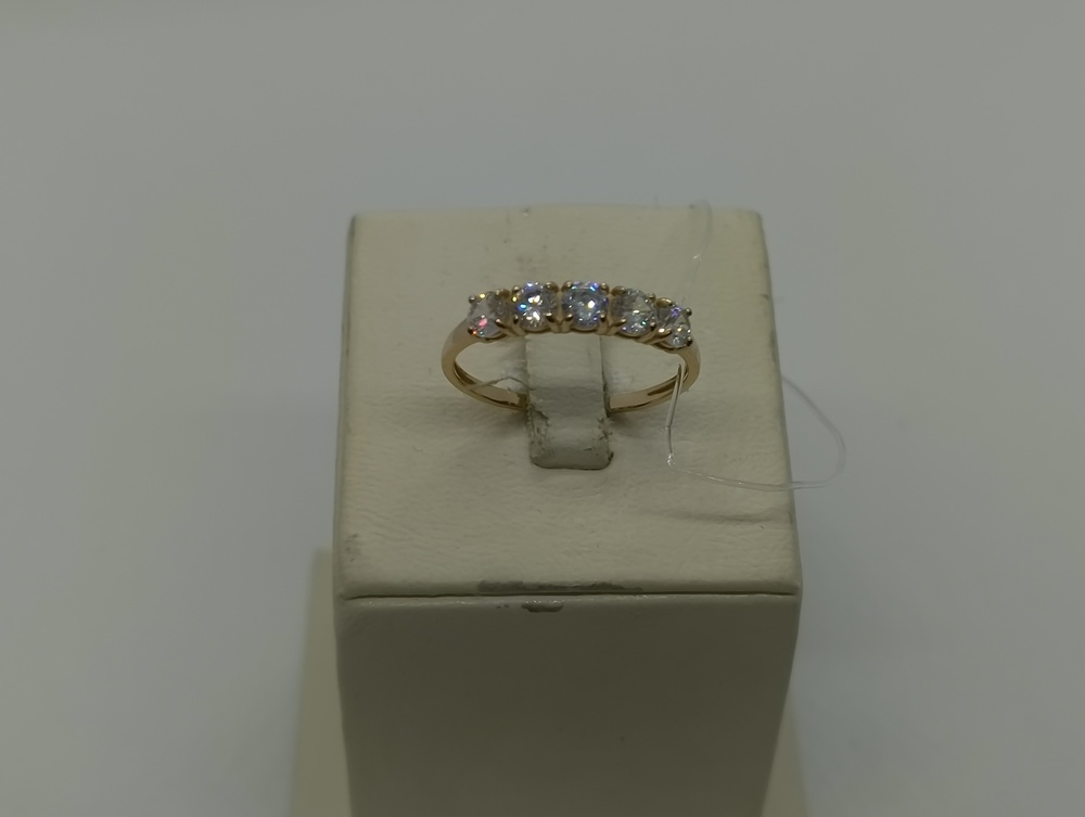 КОЛЬЦО С КАМНЯМИ (Au 585)