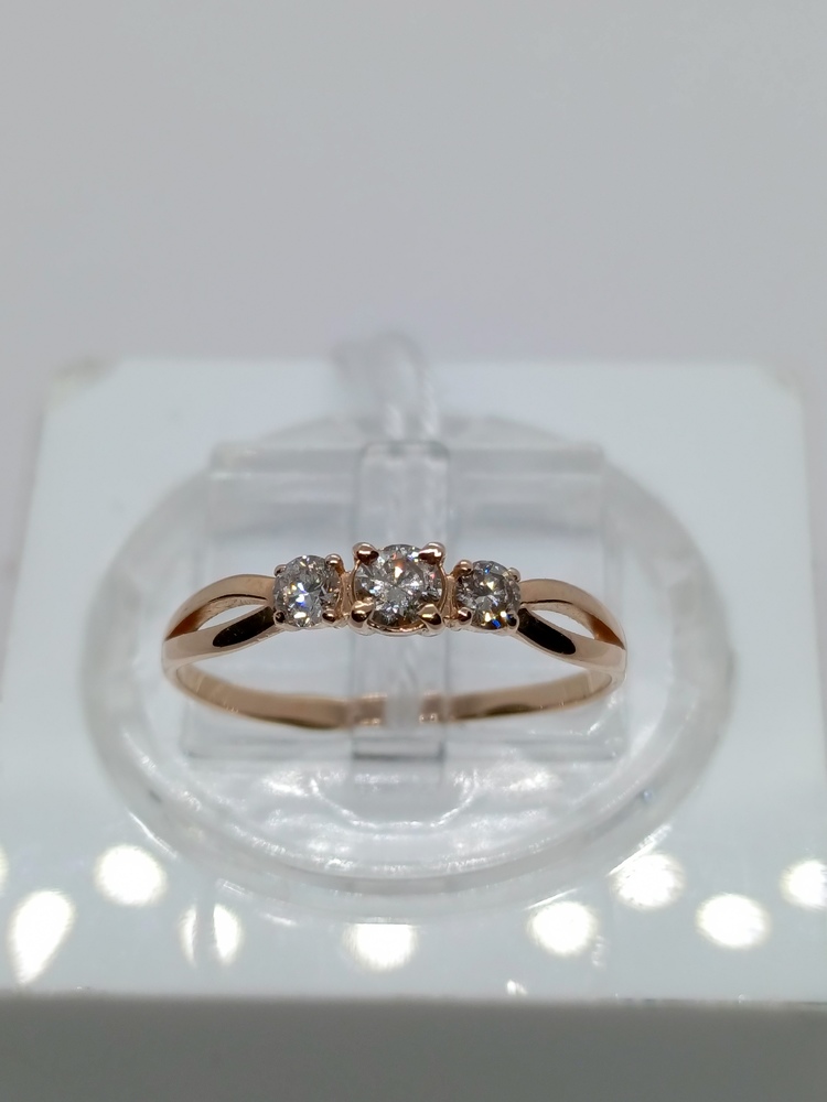 КОЛЬЦО БРИЛЛИАНТ Au 585