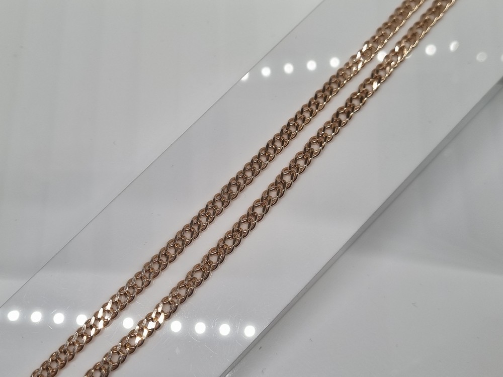 ЦЕПЬ ПУСТОТЕЛАЯ Ромб двойной (Au 585)