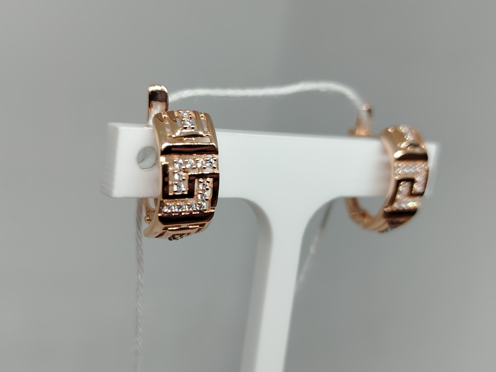 СКМИ585 СЕРЬГИ С КАМНЯМИ (Au 585)