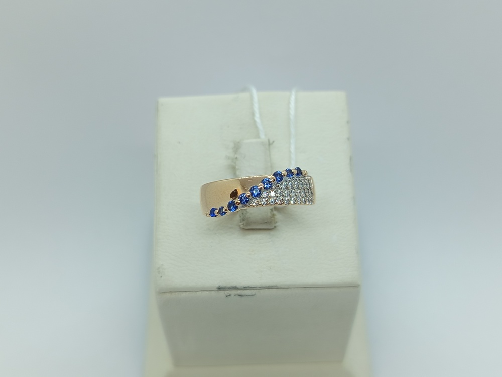 КОЛКМИ585 КОЛЬЦО С КАМНЯМИ (Au 585)