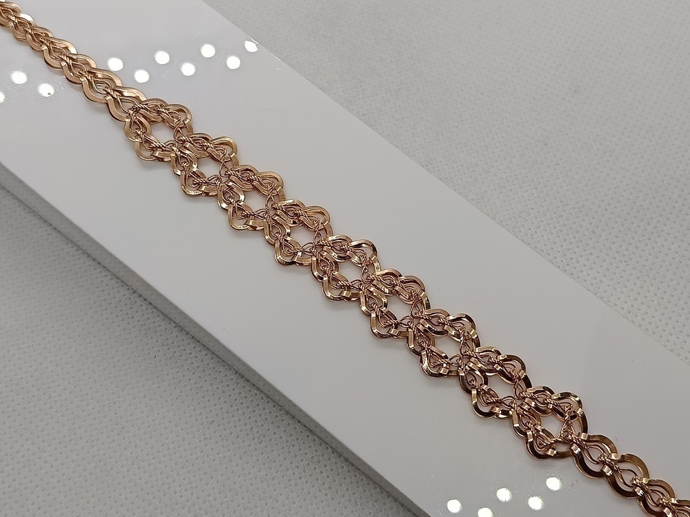 096 БРАСЛЕТ ШТАМПОВКА (Au 585)