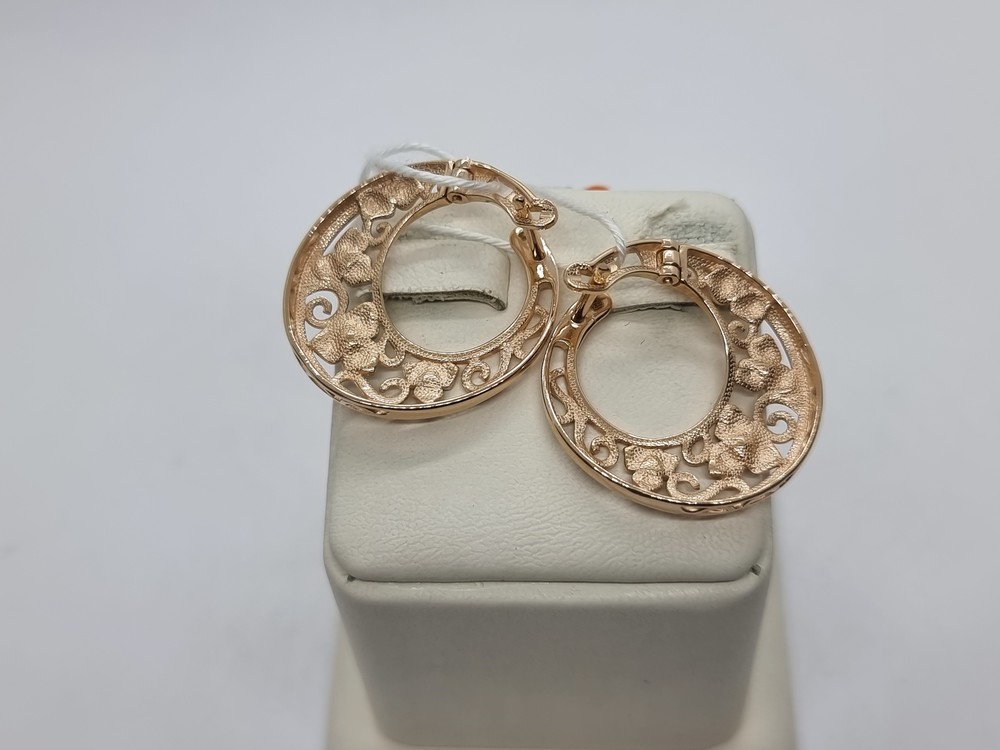 СБКМ585 СЕРЬГИ БЕЗ КАМНЯ (Au 585)