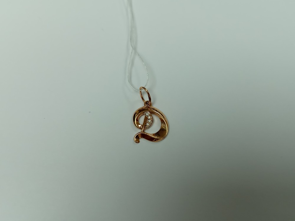 ПОДВЕСКА БУКВА Д Au 585