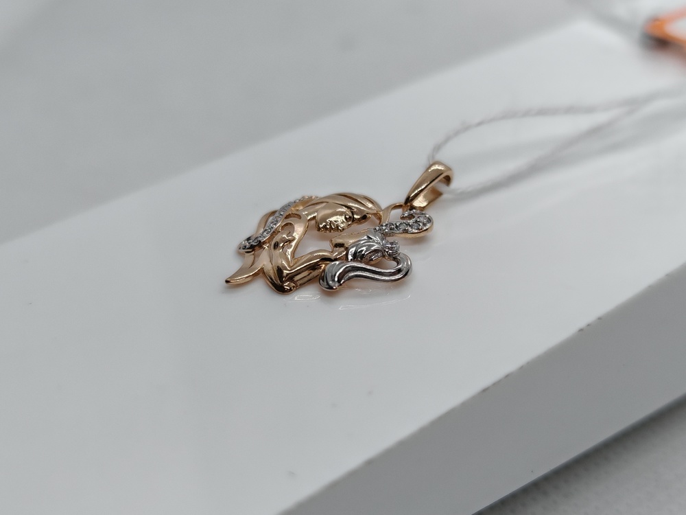 ПОДКМИ585 ПОДВЕСКА С КАМНЯМИ (Au 585) ПОДКМИ585 ПОДВЕСКА С КАМНЯМИ (Au 585)