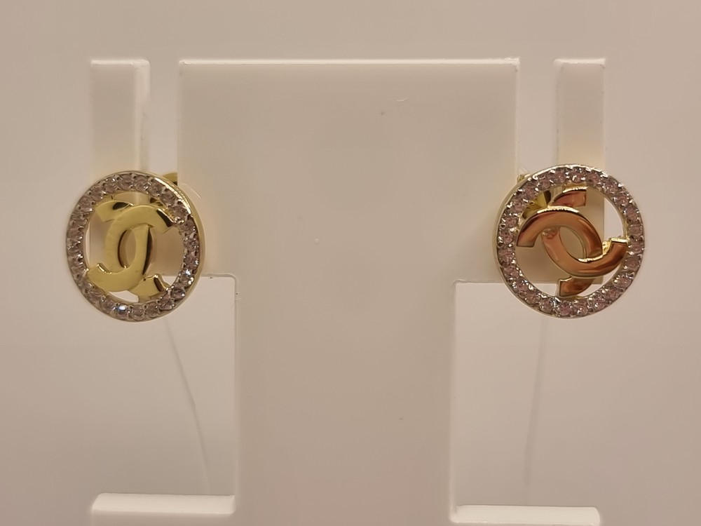 СЕРЬГИ ПУСЕТЫ с камнями (Au 585)