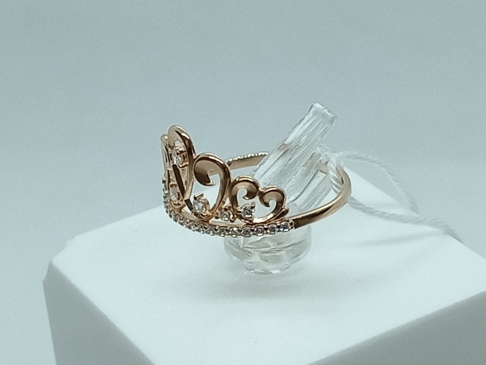 КОЛКМИ585 КОЛЬЦО С КАМНЯМИ (Au 585)