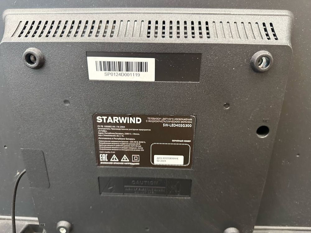 LED Телевизор Starwind sw-led40sg300