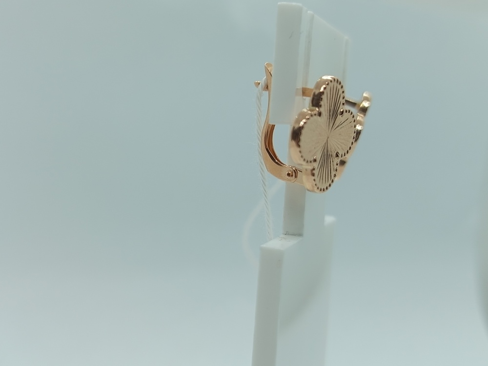 СБКМ585 СЕРЬГИ БЕЗ КАМНЯ (Au 585)