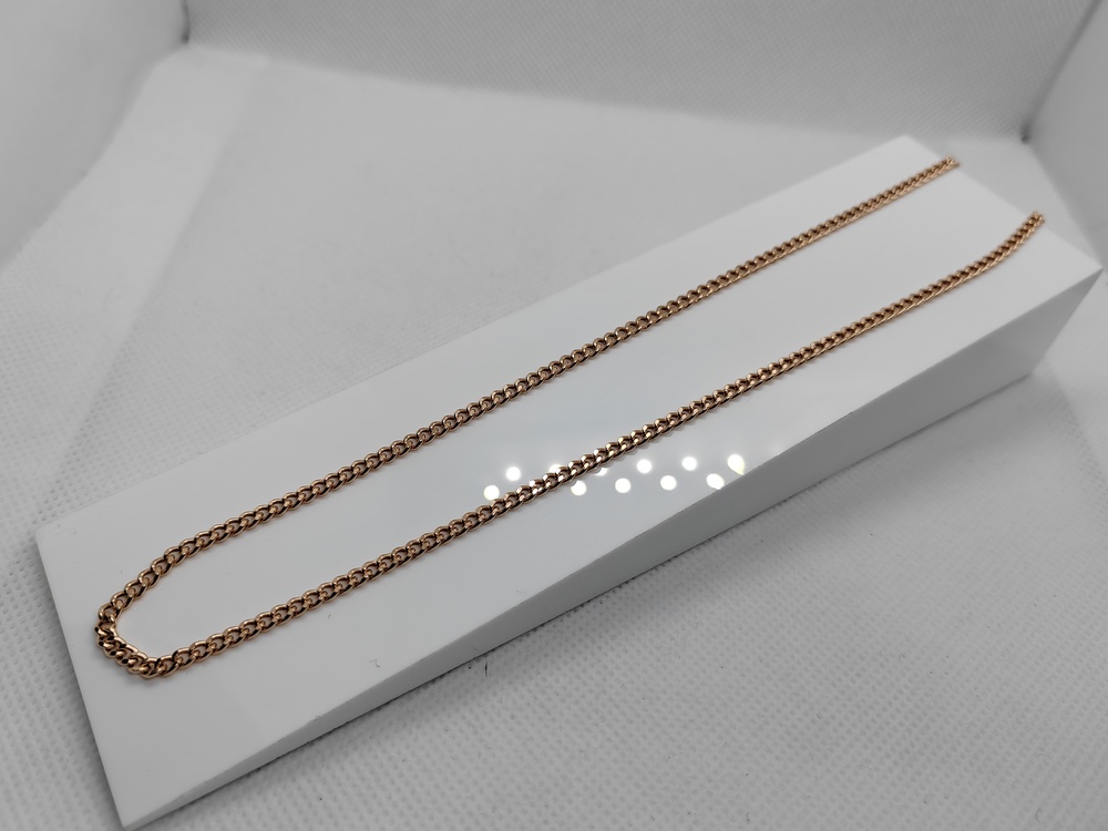 8080002П-55 ЦЕПЬ ПУСТОТЕЛАЯ Панцирное (Au 585)