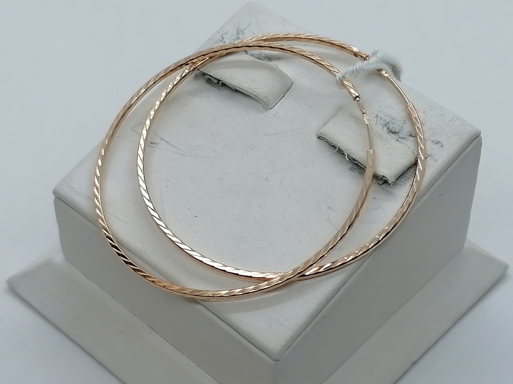 СКОН585 СЕРЬГИ КОНГО (Au 585)