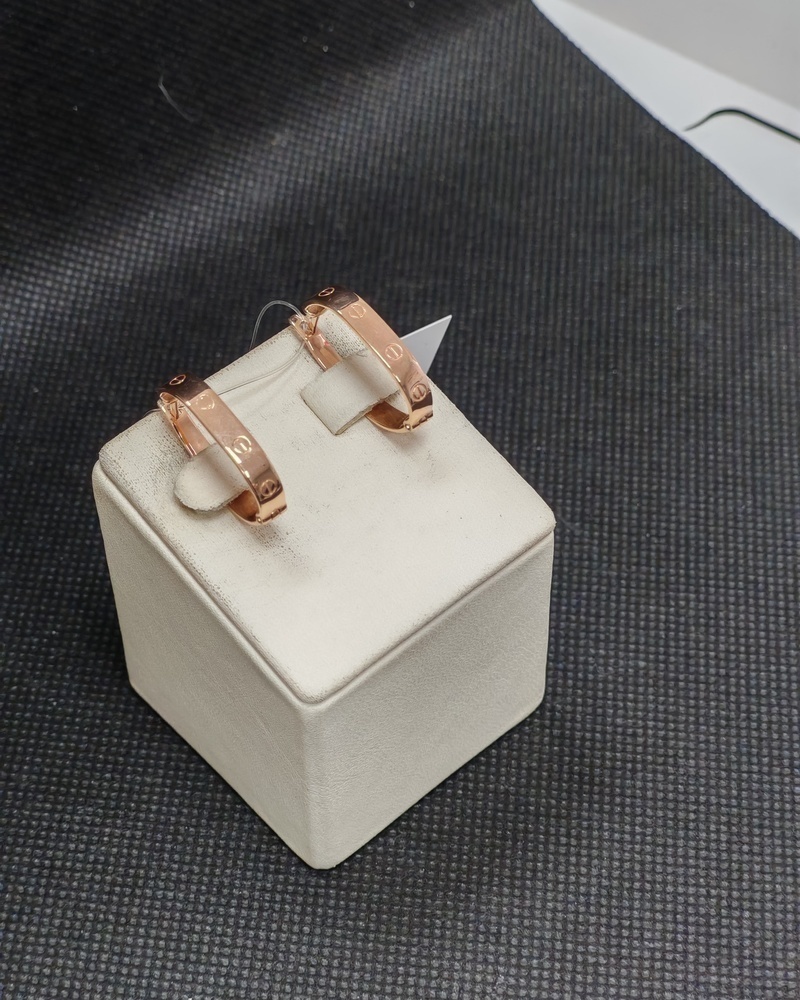 СЕРЬГИ ПУСЕТЫ с камнями (Au 585)