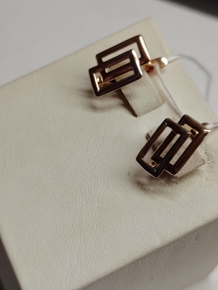 СЕРЬГИ БЕЗ КАМНЯ (Au 585)