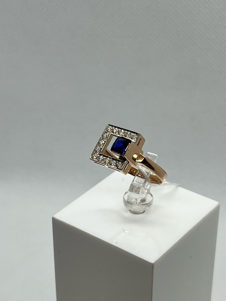 КОЛКМИ585 КОЛЬЦО С КАМНЯМИ (Au 585)