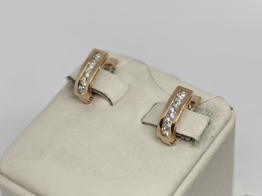 СЕРЬГИ С КАМНЯМИ (Au 585)