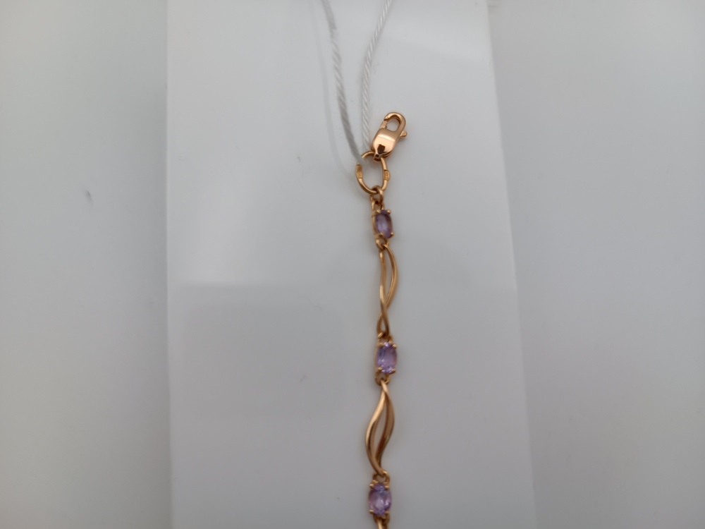 Б585 БРАСЛЕТ С КАМНЯМИ (Au 585)