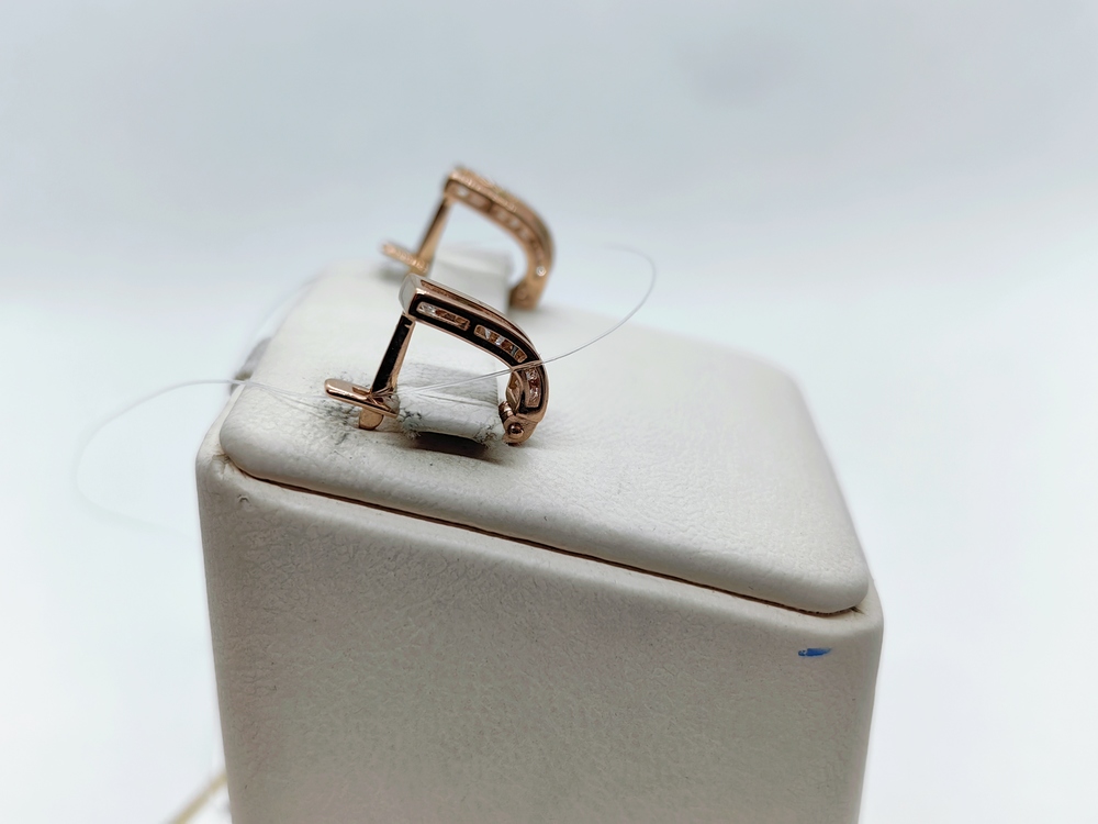 120370/ф СЕРЬГИ С КАМНЯМИ (Au 585)