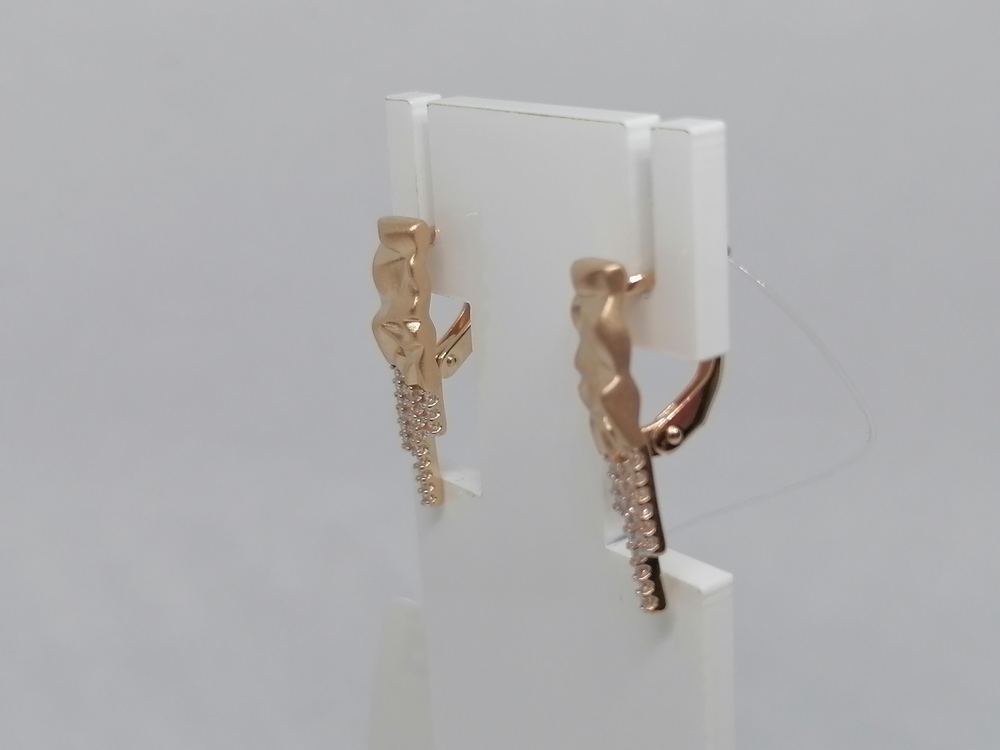 08-52-0176-00 СЕРЬГИ С КАМНЯМИ (Au 585)