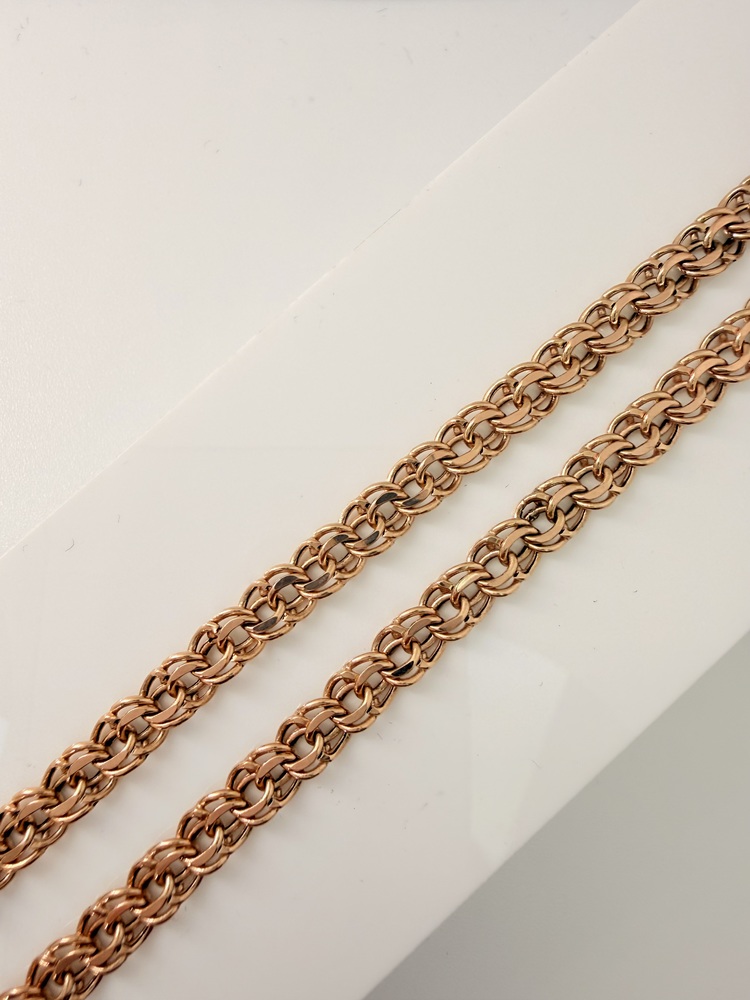 ЦПБС585 ЦЕПЬ ПУСТОТЕЛАЯ Бисмарк (Au 585)