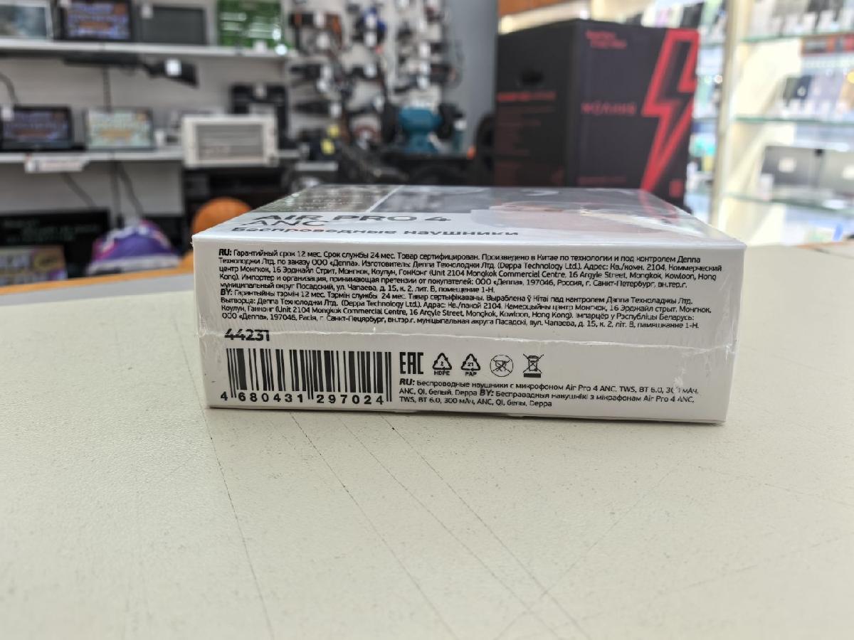 Наушники беспроводные Deppa 44231 Air Pro 4 ANC