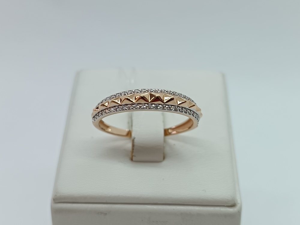 КОЛЬЦО С КАМНЯМИ (Au 585)