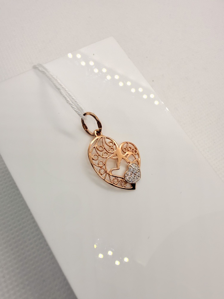 ПОДКМИ585 ПОДВЕСКА С КАМНЯМИ (Au 585)