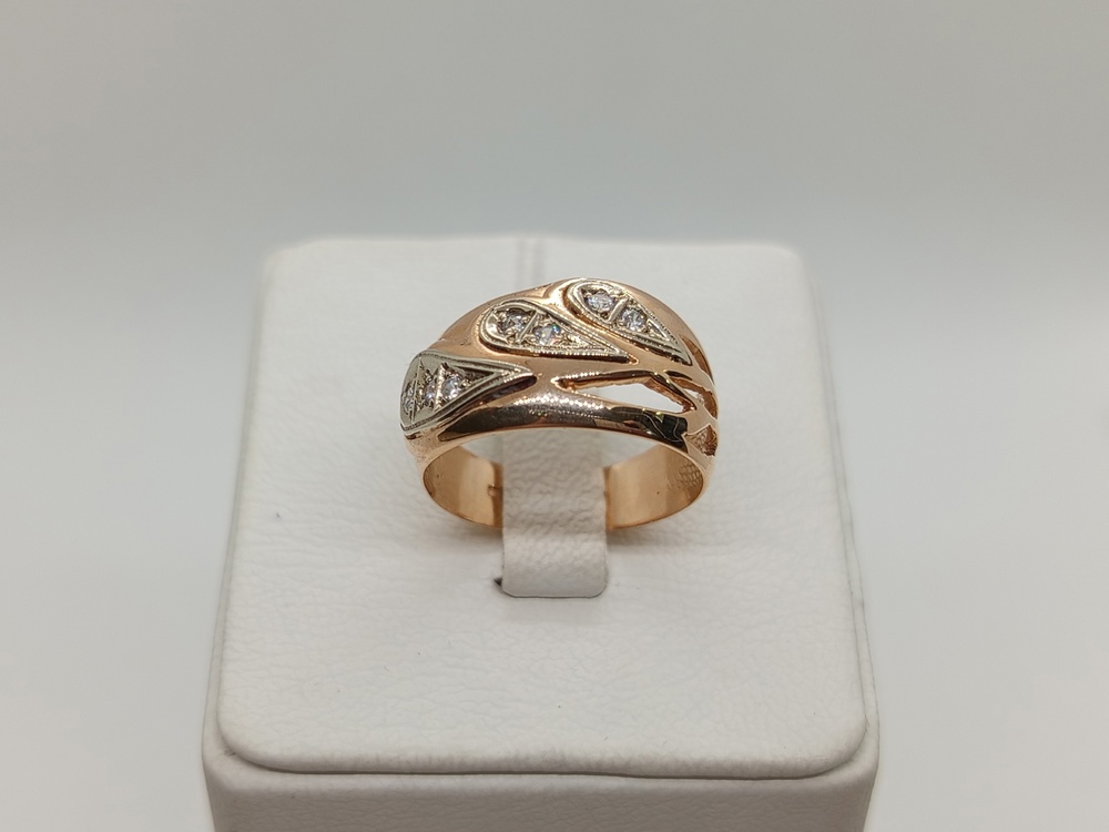 КОЛКМИ585 КОЛЬЦО С КАМНЯМИ (Au 585)