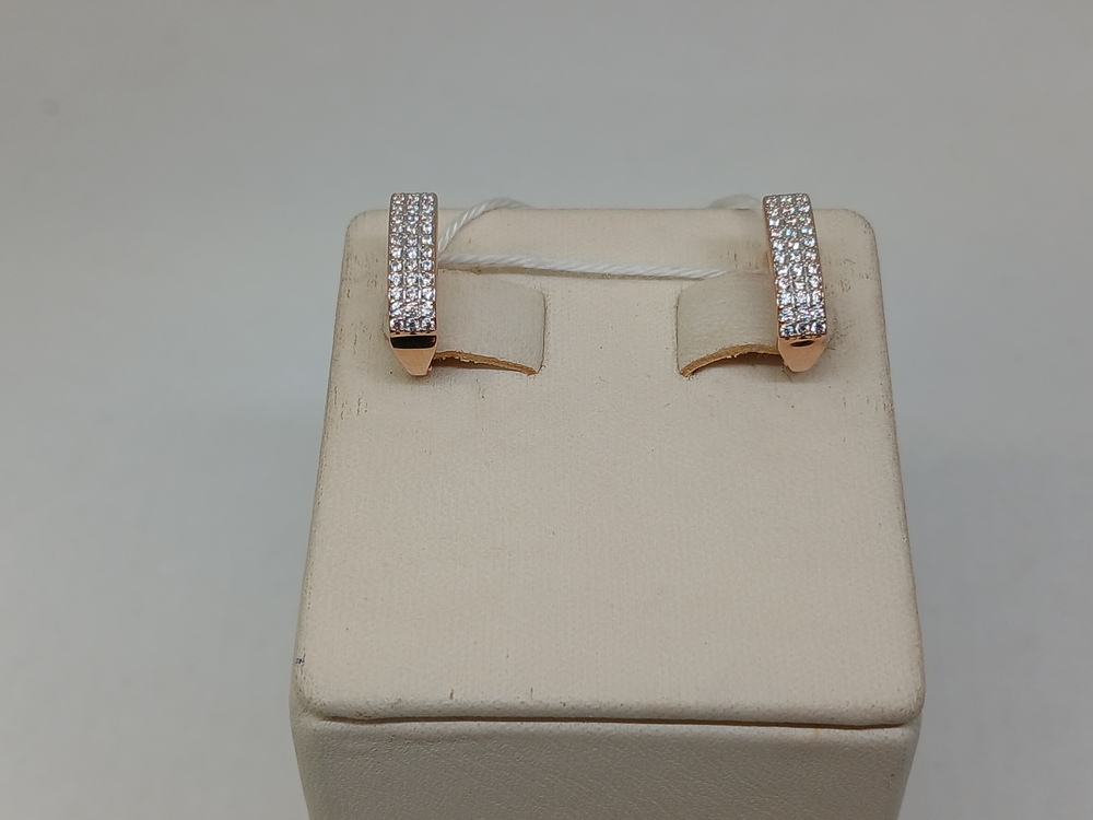 СКМИ585 СЕРЬГИ С КАМНЯМИ (Au 585)