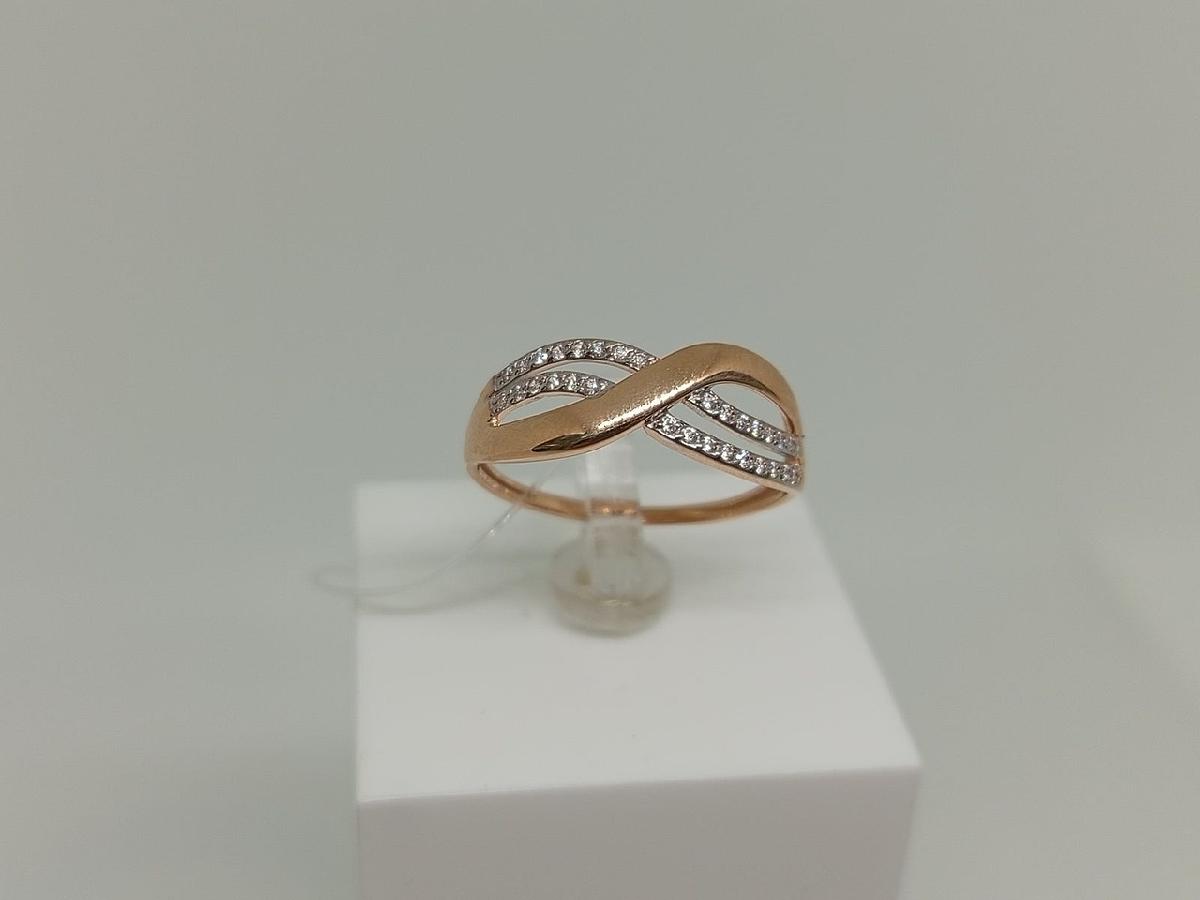 КОЛЬЦО С КАМНЯМИ (Au 585)