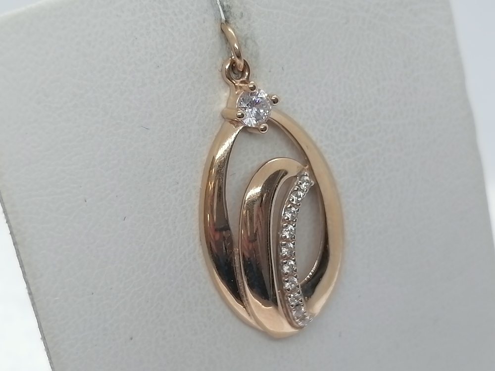 50215 ПОДВЕСКА С КАМНЯМИ (Au 585)