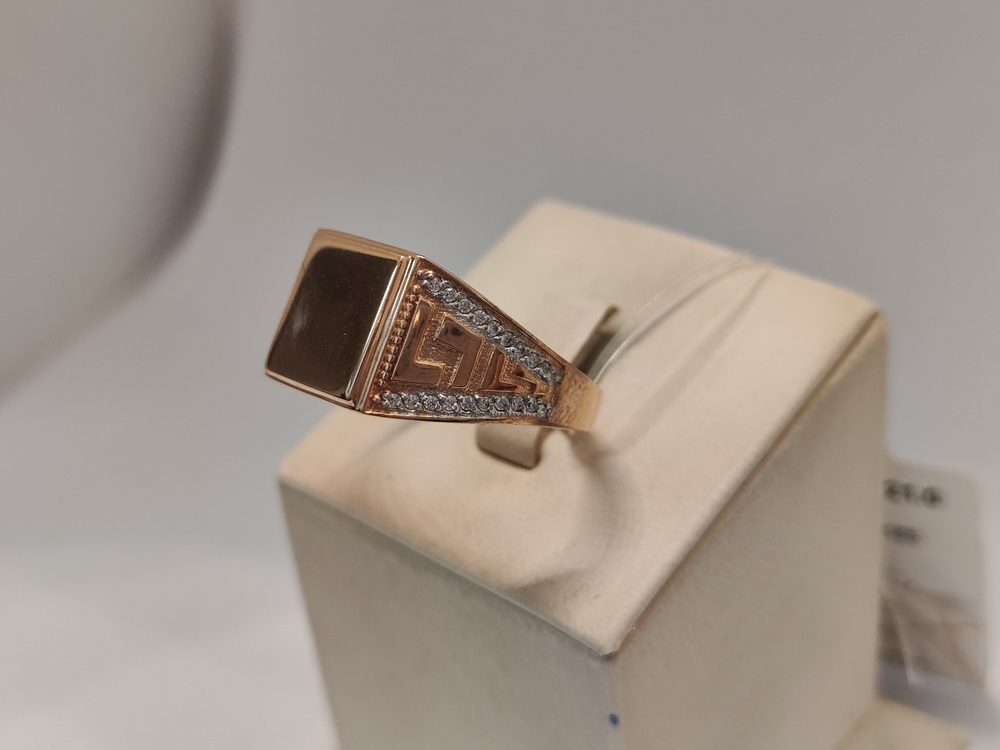 ПЕЧАТКА С КАМНЯМИ (Au 585)