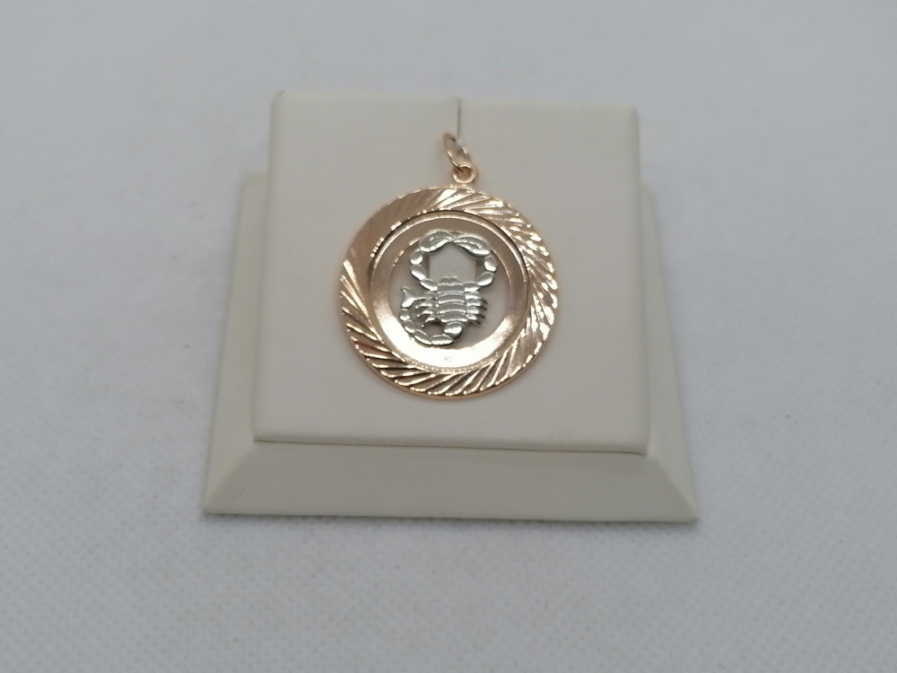 ПОДВЕСКА ЗНАК ЗОДИАКА СКОРПИОН Au 585