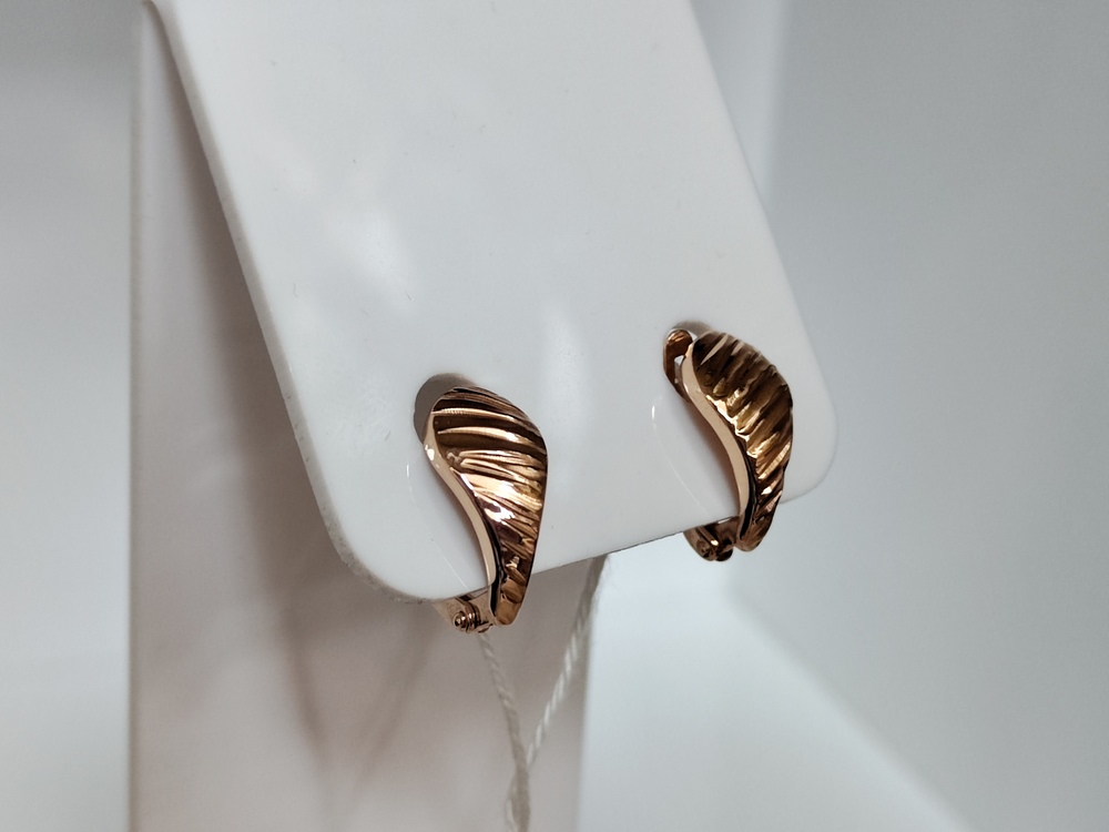 СЕРЬГИ БЕЗ КАМНЯ (Au 585)